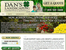 Tablet Screenshot of danslandscapingslo.com